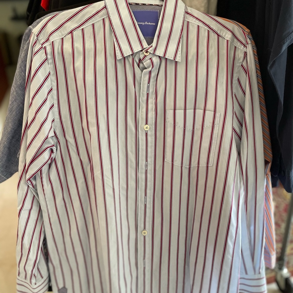 Set of three Tommy Bahama shirts.